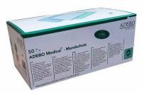 ADEBO Medical Mundschutz 3lagig Gummiband blau